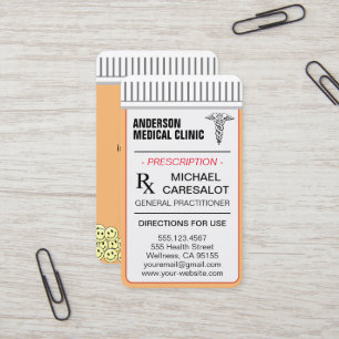 Fun Memable Prescription Medical Business Card Visitenkarte