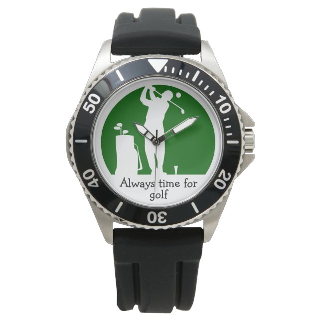 Fun Men Masculine Golf Thema Armbanduhr (Vorderseite)