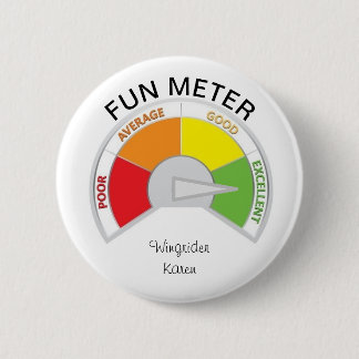 Fun Meter! Button - Wingrider Karen