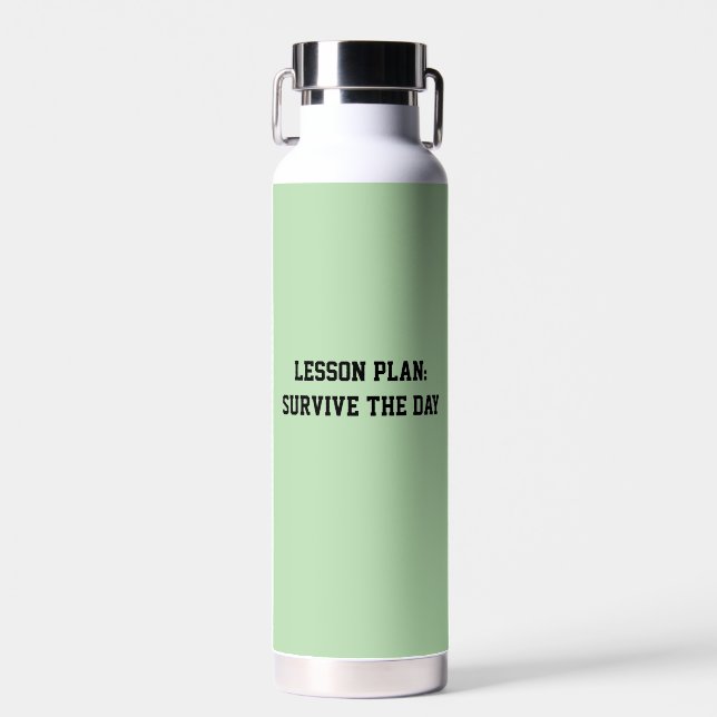 Fun Mint Green sarcastic Teachers Trinkflasche (Vorne)