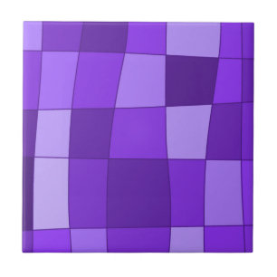 Fun Mirror Karo in Violet Fliese