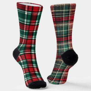 Fun Mismatch Odd Christmas Kariert Socken