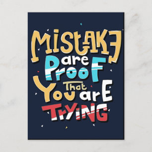 Fun Mistakes   Förderung Postkarte