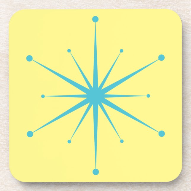 Fun Mittelalter moderne Retro-Sternexplosion Getränkeuntersetzer (Vorderseite)