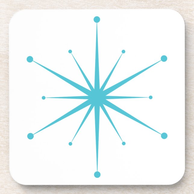 Fun Mittelalter moderne Retro-Sternexplosion Getränkeuntersetzer (Vorderseite)