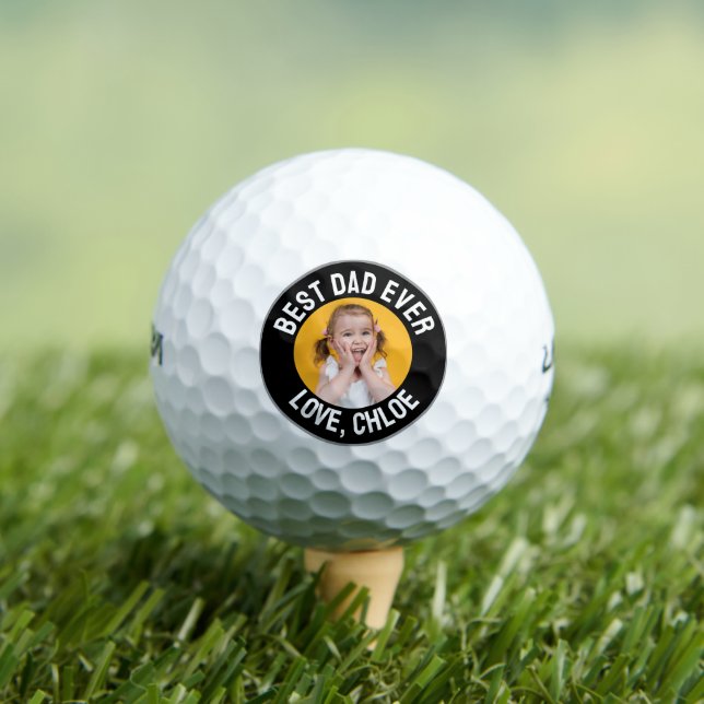 Fun Modern Best Vater Ever Foto Golfball (Insitu T-Shirt)