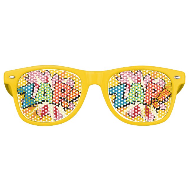 Fun Modern Comic Book ZAP Partybrille (Vorderseite)
