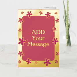 Fun Modern Custom Gold Foil Card