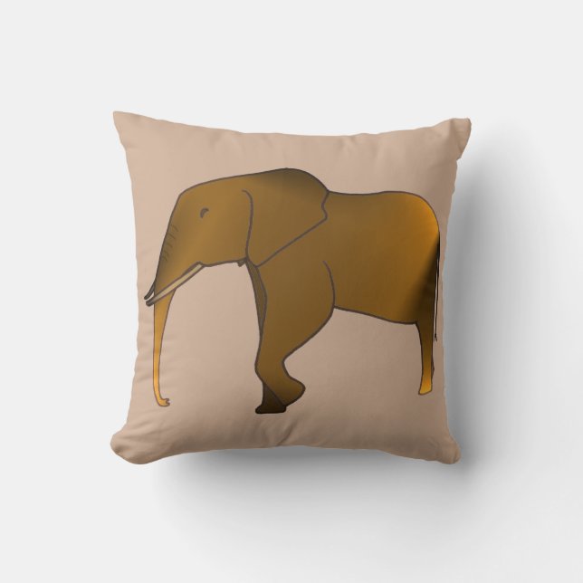 Fun Modern modische Elephant Throw Kissen (Vorderseite)