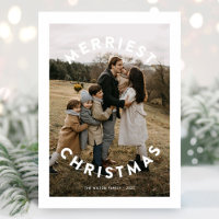 Fun Modern Simple Circle Typ 3 Foto Weihnachten