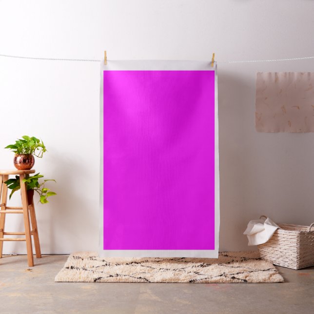 Fun Modern Solid Bright Pink Magenta Chic Stoff (Beispiel)
