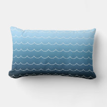 Fun Modern Wave Muster Blaue Gradient