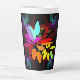 Fun Moderne Psychedelic Style Rainbow Colors Milchtasse