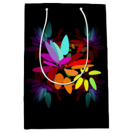 Fun Moderne Psychedelic Style Regenbogen Printwerb Mittlere Geschenktüte