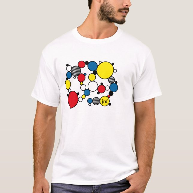 fun mondrian colour circles style T-Shirt (Vorderseite)