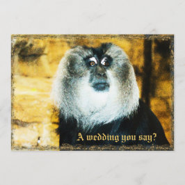 Fun Monkey Foto Zoo Hochzeit Einladungen