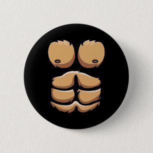Fun Monkey Gorilla Brust Kostüm Halloween Button