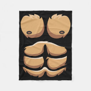 Fun Monkey Gorilla Brust Kostüm Halloween Fleecedecke