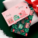 Fun Monogram Vintag Train Christmas Tree Lieferung Geschenkanhänger<br><div class="desc">Alle an Bord des North Pole Express! Mit unserer skurrilen Weihnachtsbaumlieferkollektion stärken Sie Ihren Urlaubssinn. Von atemberaubenden Urlaubskarten bis hin zu festlichen Verpackungen haben wir alles got, was Sie brauchen, um Ihre Geschenke so glänzen zu lassen wie nie zuvor. Erleben Sie die Freude dieser Saison und entdecken Sie die Magie...</div>