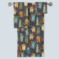 Fun Monsters Badetuch Set
