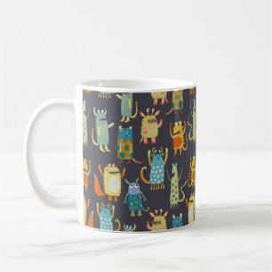 Fun Monsters Muster Kaffeetasse