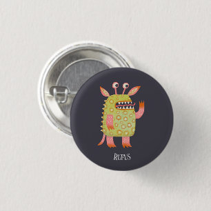 Fun Monsters Personalisiert Button