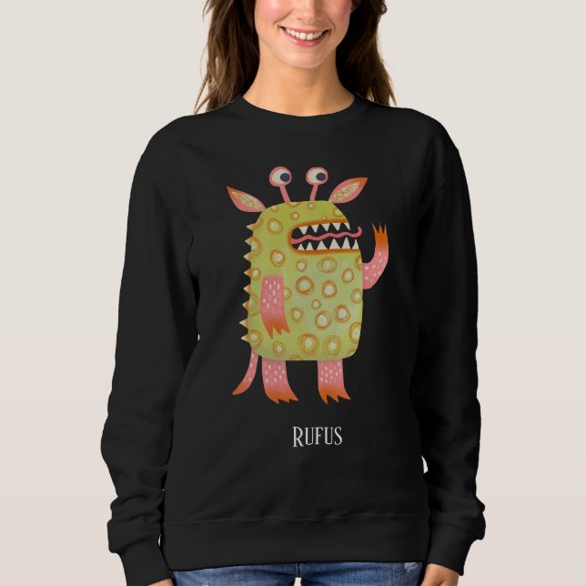 Fun Monsters Personalisiert Sweatshirt (Vorderseite)
