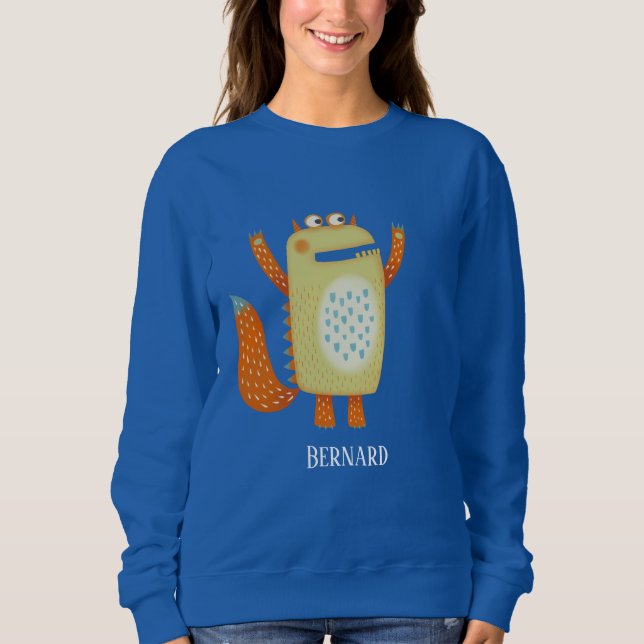 Fun Monsters Personalisiert Sweatshirt (Vorderseite)