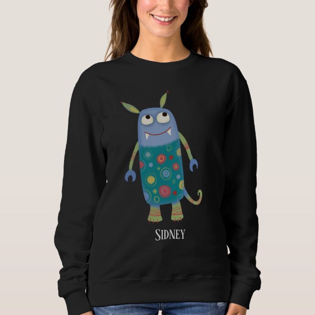 Fun Monsters Personalisiert Sweatshirt (Vorderseite)