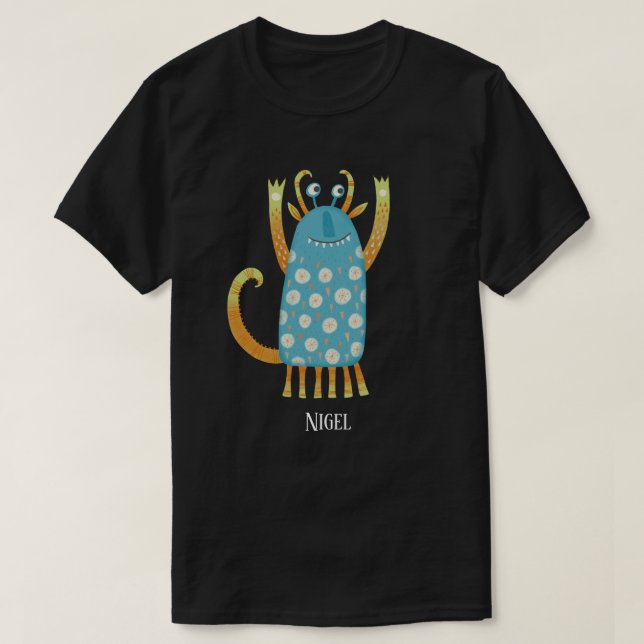 Fun Monsters Personalisiert T-Shirt (Design vorne)