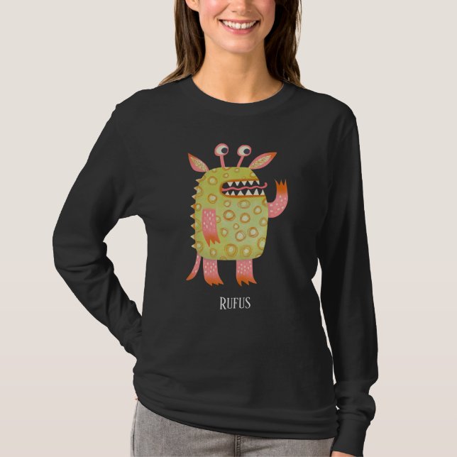 Fun Monsters Personalisiert T-Shirt (Vorderseite)
