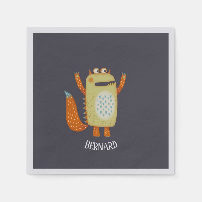 Fun Monsters Serviette (Vorderseite)