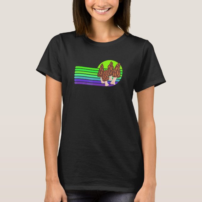 Fun Morel Jagd Retro Look 2 T-Shirt (Vorderseite)
