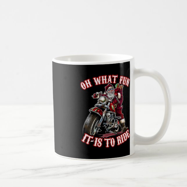 Fun Motorrad Biker Opa Weihnachten Kaffeetasse (Rechts)