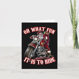 Fun Motorrad Biker Opa Weihnachten Karte