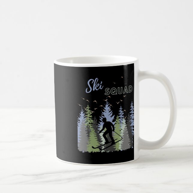 Fun Mountain Adventure Ski Squad Winter Sport Ski Kaffeetasse (Rechts)