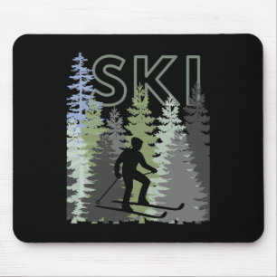 Fun Mountain Adventure Ski Squad Winter Sport Ski Mousepad
