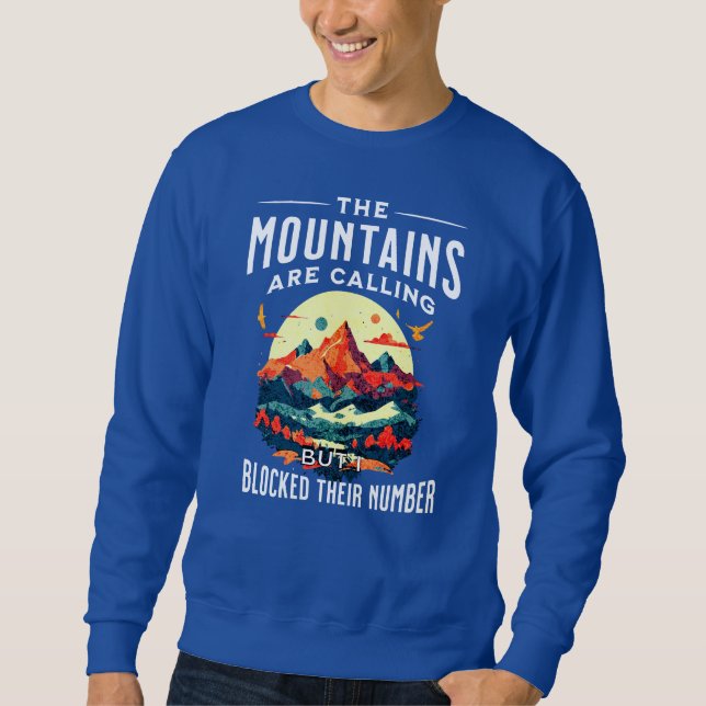 Fun Mountains, die I Blocknummer anrufen Sweatshirt (Vorderseite)
