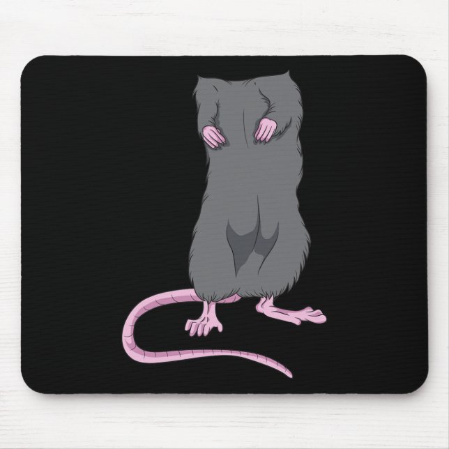 Fun Mouse Kopfloses Halloween Rat Körper Easy Kost Mousepad (Vorne)