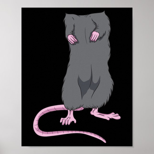 Fun Mouse Kopfloses Halloween Rat Körper Easy Kost Poster (Vorne)