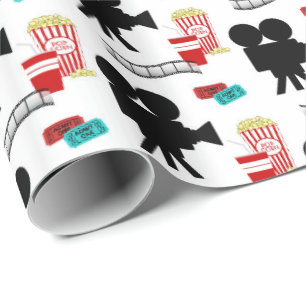 Fun Movie Lovers Party gekachelte Verpackung Geschenkpapier