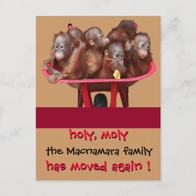 Fun Moving New Address Ankündigung (Vorderseite)