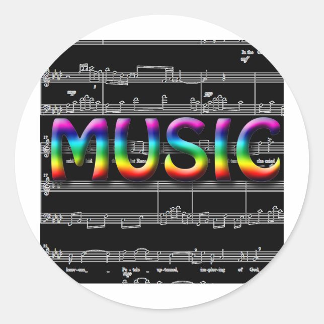 Fun Music Stickers und Cards (Vorderseite)