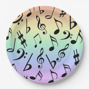 Fun Musical Notes Rainbow Party Teller