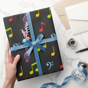 Fun-Musiknoten-Muster Geschenkpapier