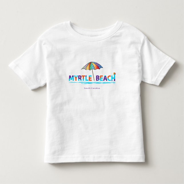 Fun Myrtle Beach, SC Summer Graphic Niedlich Kleinkind T-shirt (Vorderseite)