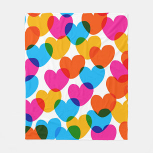 Fun nahtlose Vintage Liebe Hintergrund in pret Fleecedecke
