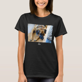 Fun Name Template Hund Foto T-Shirt