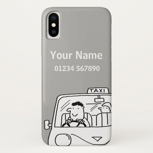 Fun Named Taxi Driver Theme Case-Mate iPhone Hülle (Rückseite)