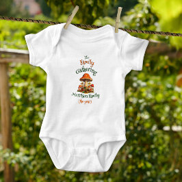 Fun Nature Personalisiert Retro Family Wiedersehen Baby Strampler